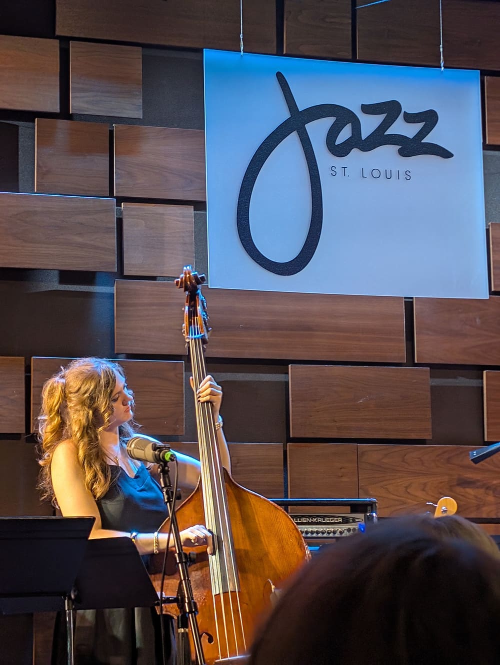 Mara performing with the ensemble